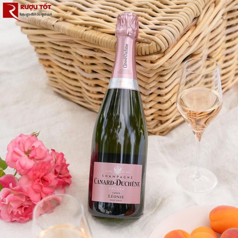 Rượu Champagne Canard Duchene Leonie Rose