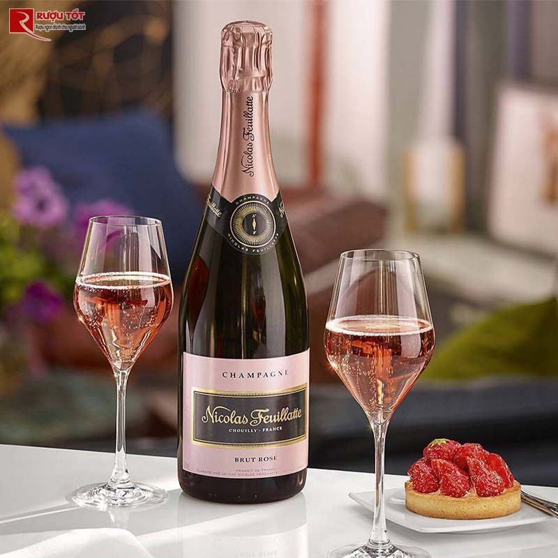 Rượu Champagne Nicolas Feuillatte Brut Rose