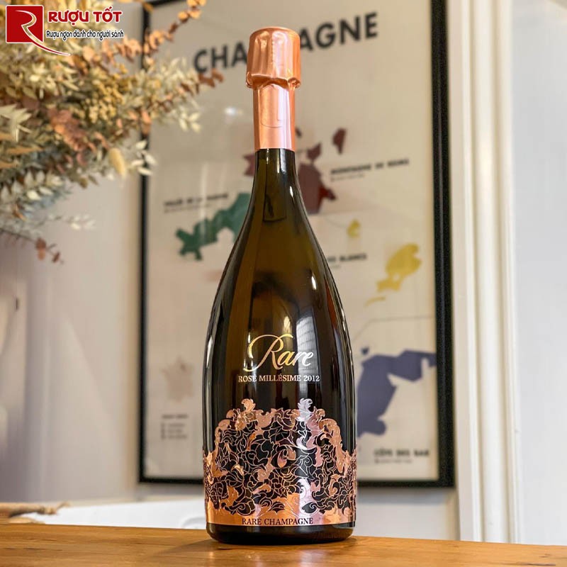 Rượu Champagne Rare Rose Millesime Cao Cấp