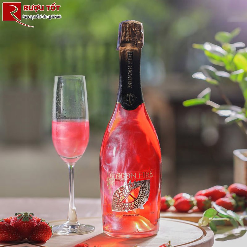 Rượu Vang Nổ Dragon Fire Strawberry