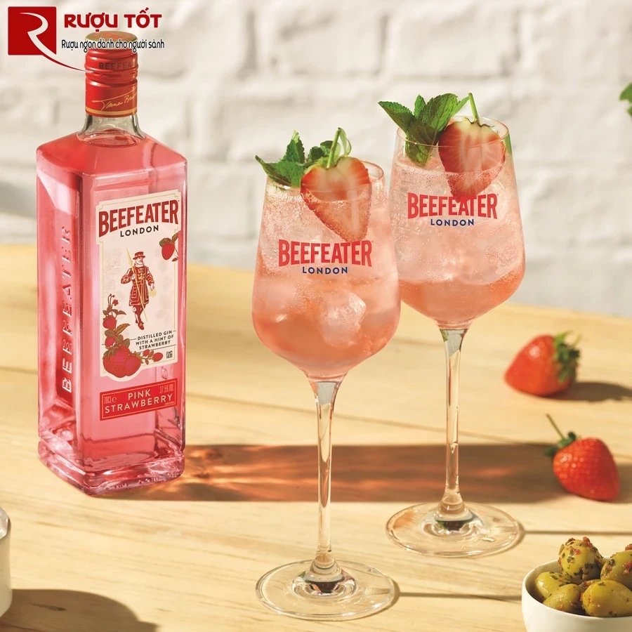 ruou gin beefeater pink