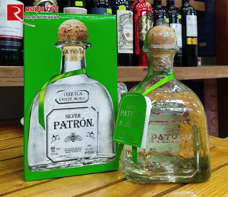 Rượu mạnh Tequila Patron Silver