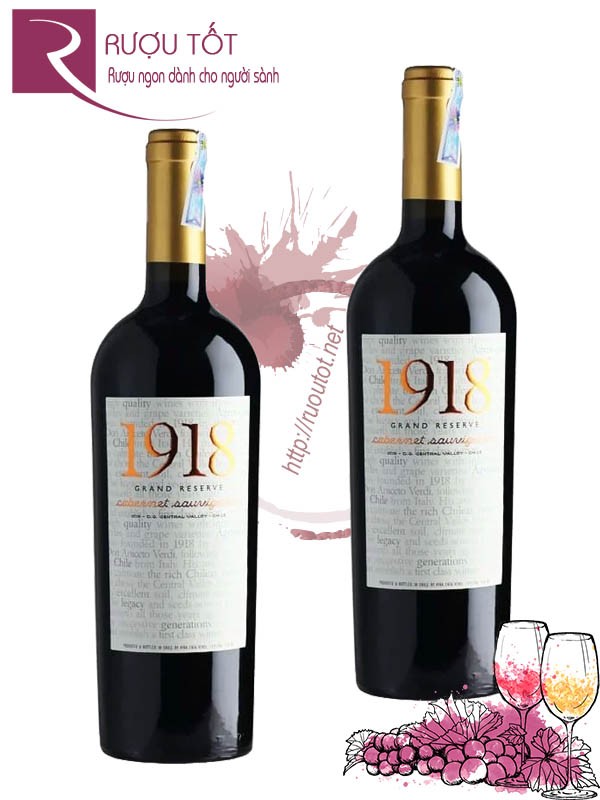 Rượu vang đỏ 1918 Grand Reserve Cabernet Sauvignon Hảo Hạng