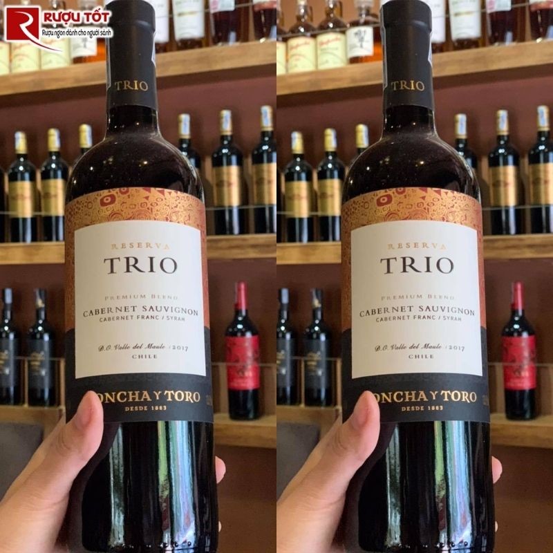 Rượu vang Chile Concha y Toro Trio Reserva Cabernet Sauvignon