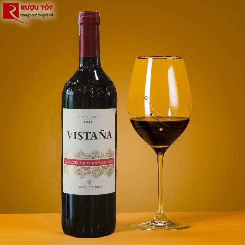 Rượu vang Chile Vistana Santa Carolina Cabernet Merlot