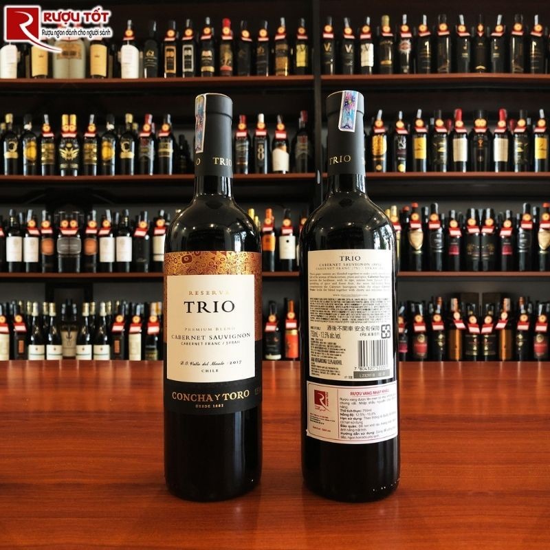 Rượu vang Concha y Toro Trio Reserva Cabernet Sauvignon