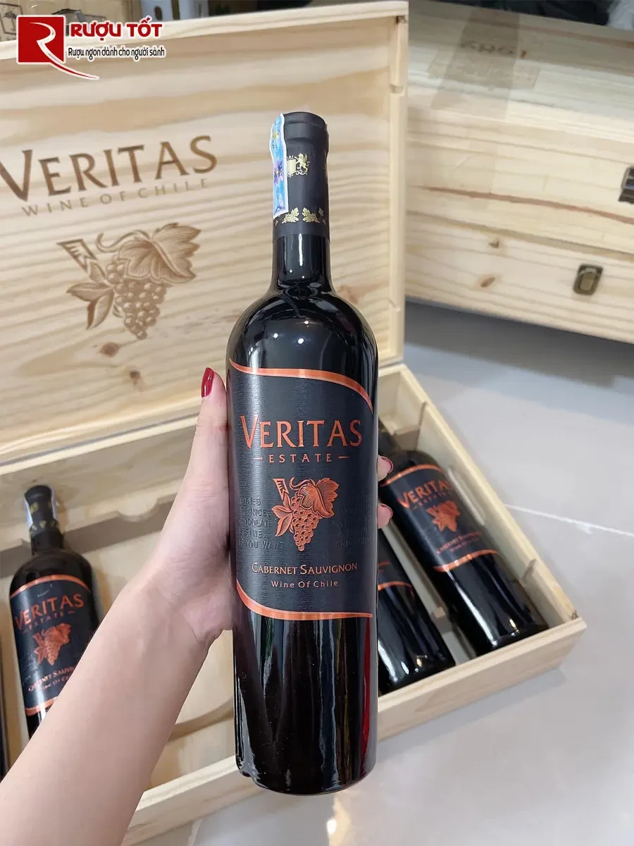 ruou vang veritas estate cabernet sauvignon chinh hang