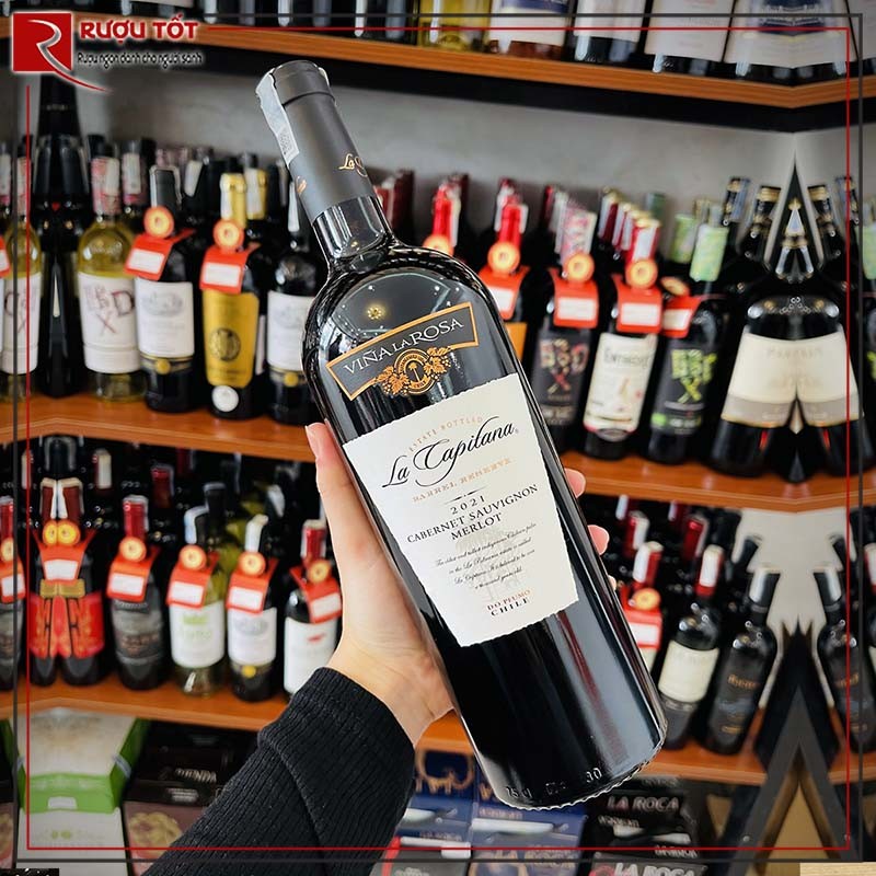 Vang Chile La Capitana Cabernet Sauvignon Merlot Cao Cấp giá tốt