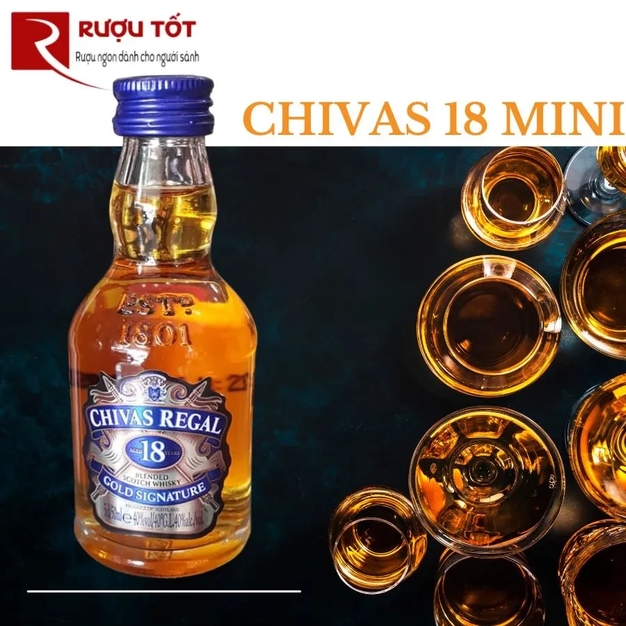 Chivas 18 chai nhỏ