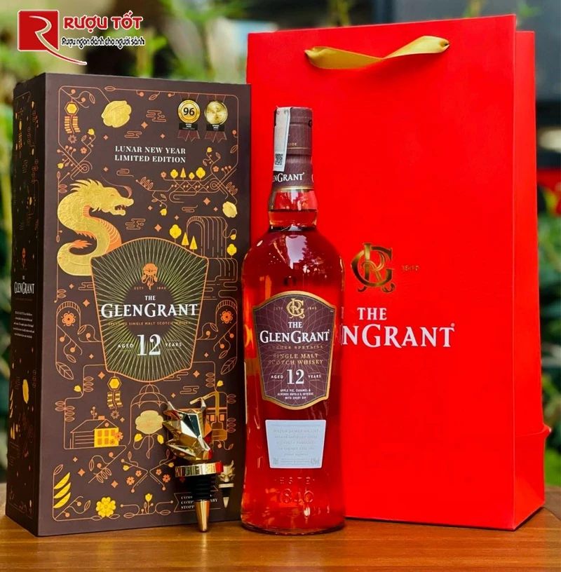 Hộp quà Whisky Glen Grant 12