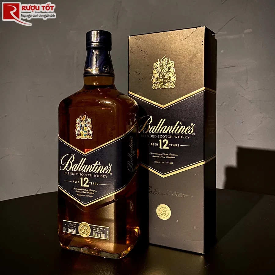 Rượu Ballantine 12 1lit giá tốt