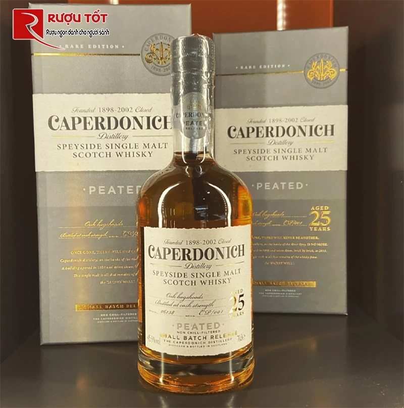 Rượu Caperdonich 25 Peated Whisky