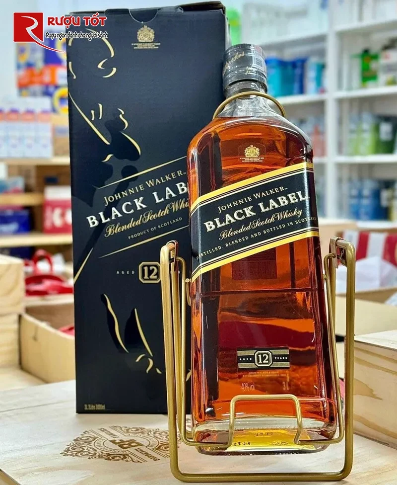 Rượu Johnnie Walker Black Label 3L