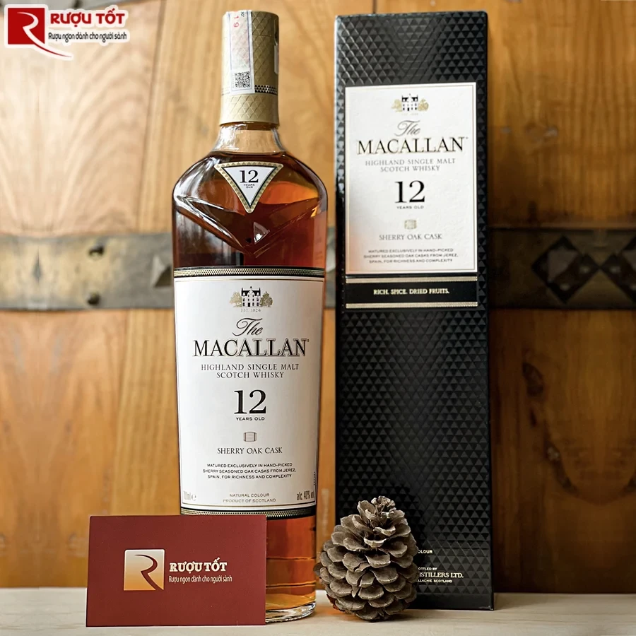 Rượu Macallan 12 Sherry Oak Giá Tốt