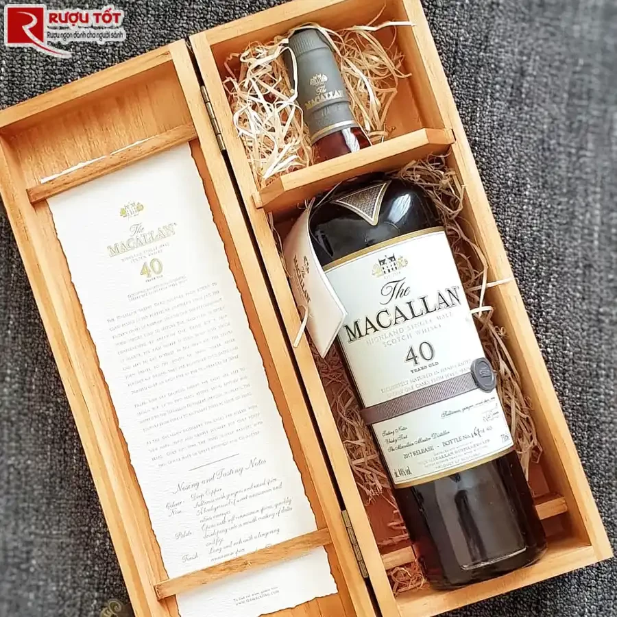 Rượu Macallan 40 Years Old