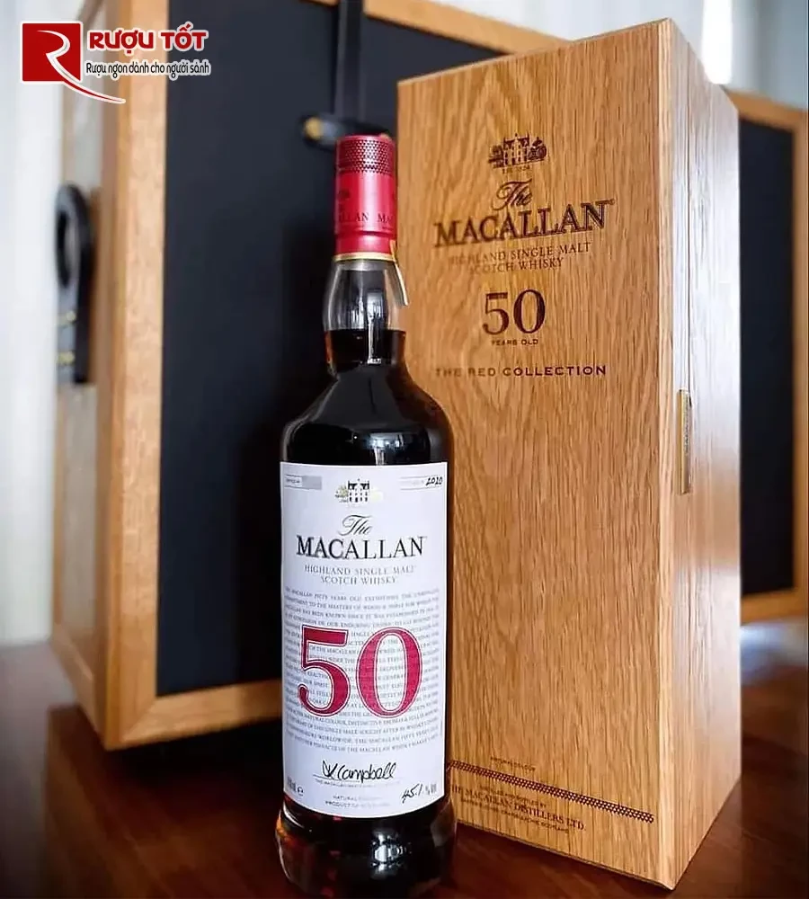 ruou macallan 50 red collection