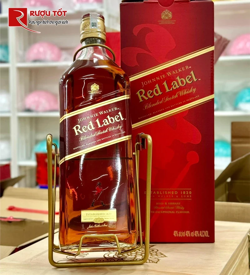 Rượu mạnh Johnnie Walker Red Label 3L