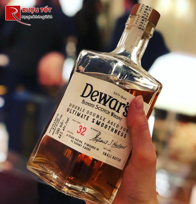 Rượu whisky Dewars Double Double 32