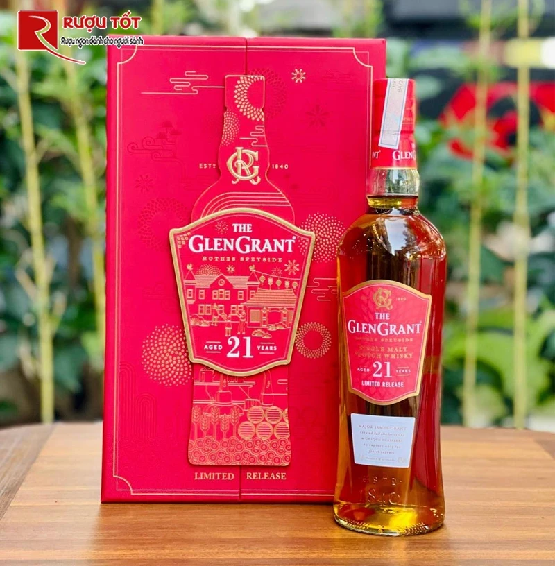 Rượu Whisky Glen Grant 21 Hộp quà