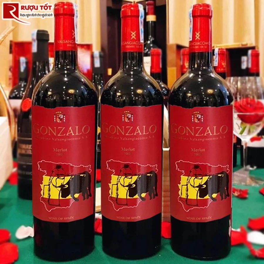 Rượu vang Gonzalo Merlot giá tốt