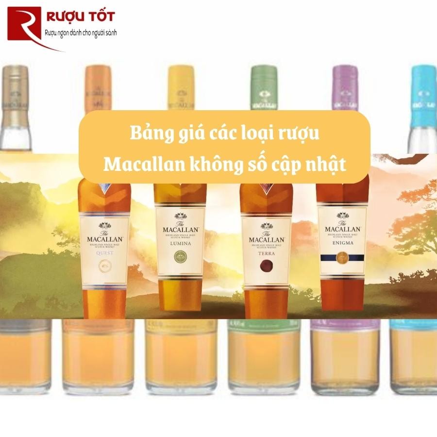 Rượu macallan không số