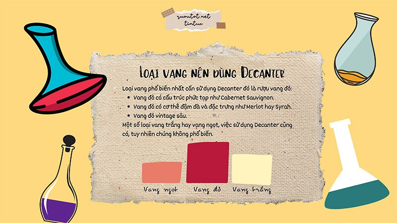 Rượu vang cần sử dụng Decanter-Bí kíp của những tín đồ rượu vang