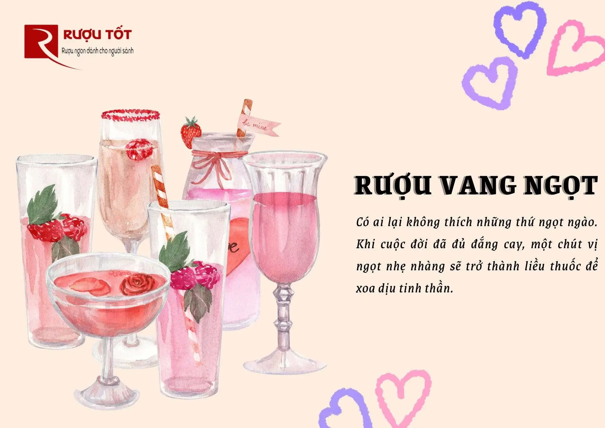 Rượu vang ngọt là món quà