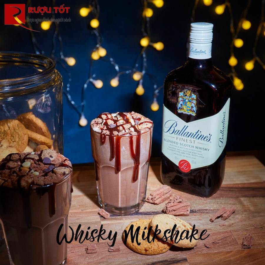 Whisky Milkshake cocktail ballantines