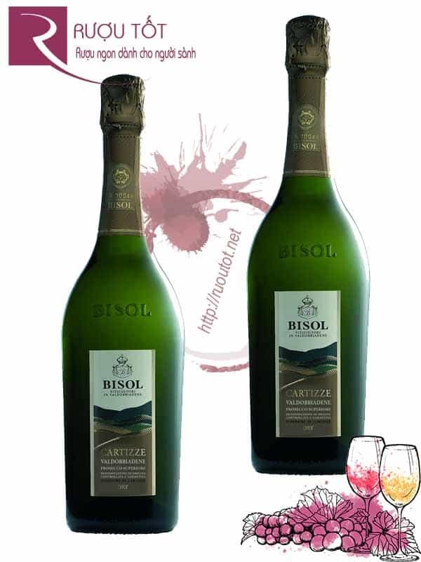 Vang Ý Bisol Cru Cartizze Prosecco Dry Glera Thượng hạng