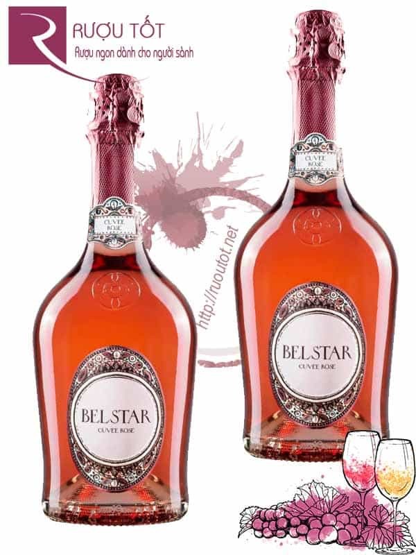 Vang Ý Belstar Prosecco Bisol Cuvee Rose Brut Veneto Thượng hạng