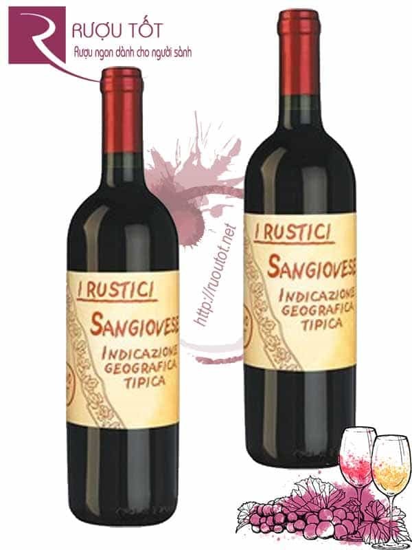 Vang Ý I Rustici Sangiovese Guarini Puglia Thượng hạng