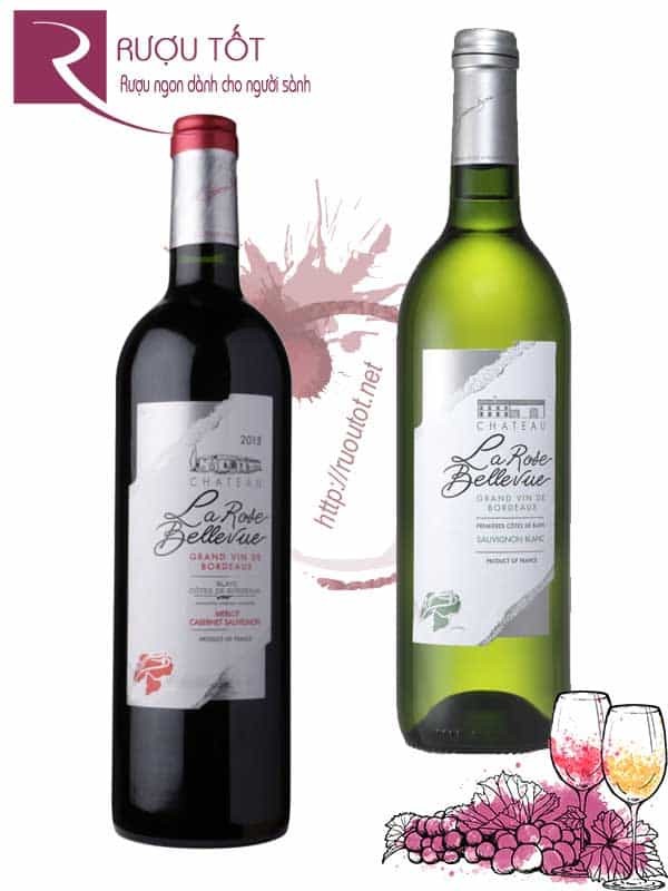 Rượu Vang Chateau La Rose Bellevue Bordeaux Red - White