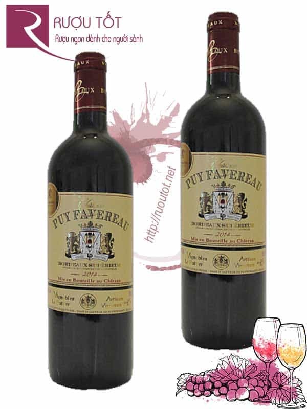 Vang Pháp Chateau Puy Favereau Bordeaux Cao cấp