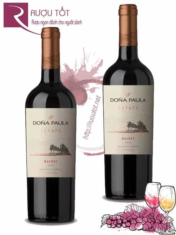 Vang Argentina Dona Paula Estate Malbec