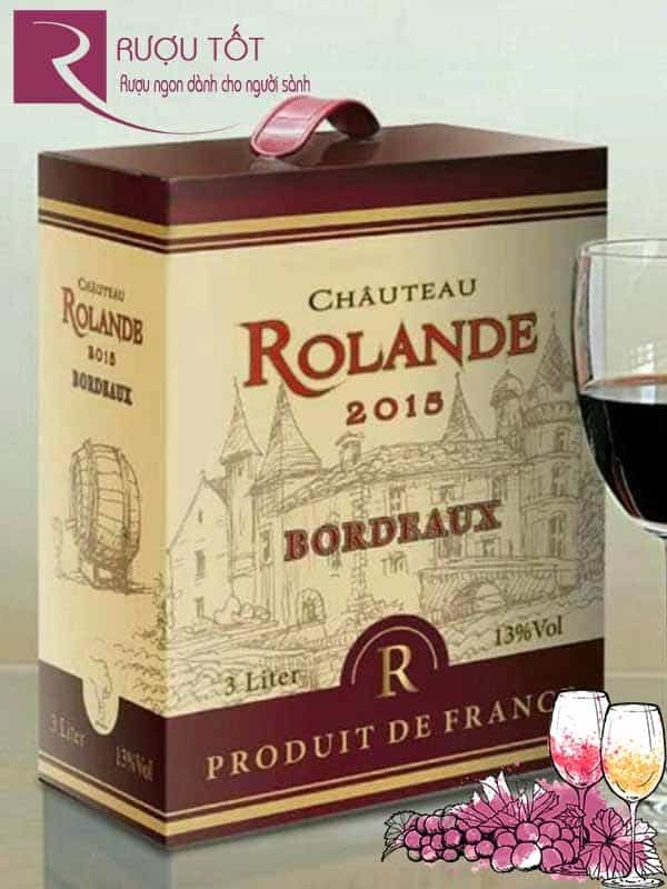 Vang Bịch Pháp Chateau Rolande Bordeaux 3L