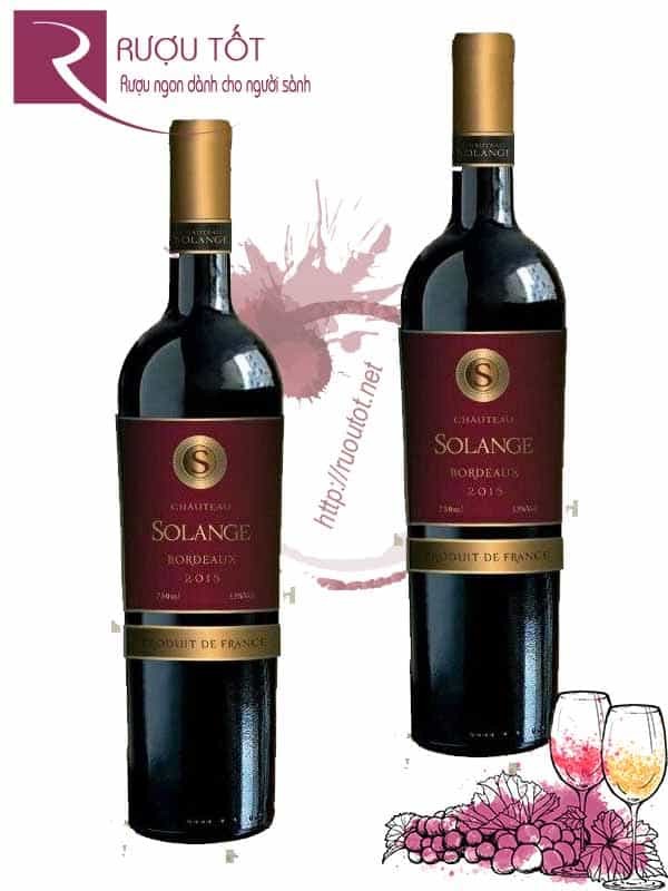 Vang Pháp SOLANGE Bordeaux Thượng hạng