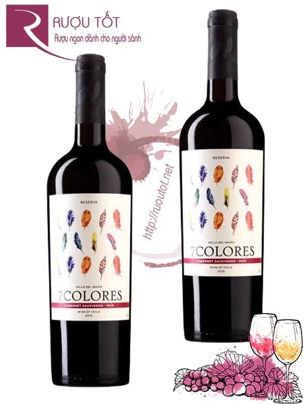 Vang Chile 7COLORES Reserva Cabernet Sauvignon Pais Cao Cấp