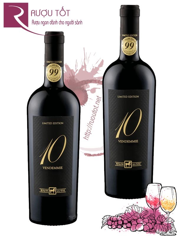 Vang Ý 10 Vendemmie Tenuta Ulisse Limited Edition Hảo hạng