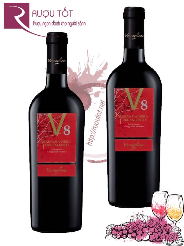 Vang Ý V8 Varvaglione 1921 Malvasia nera