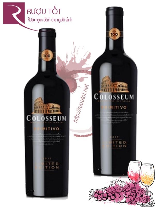 Vang Ý Colosseum Primitivo Limited Edition Hảo hạng