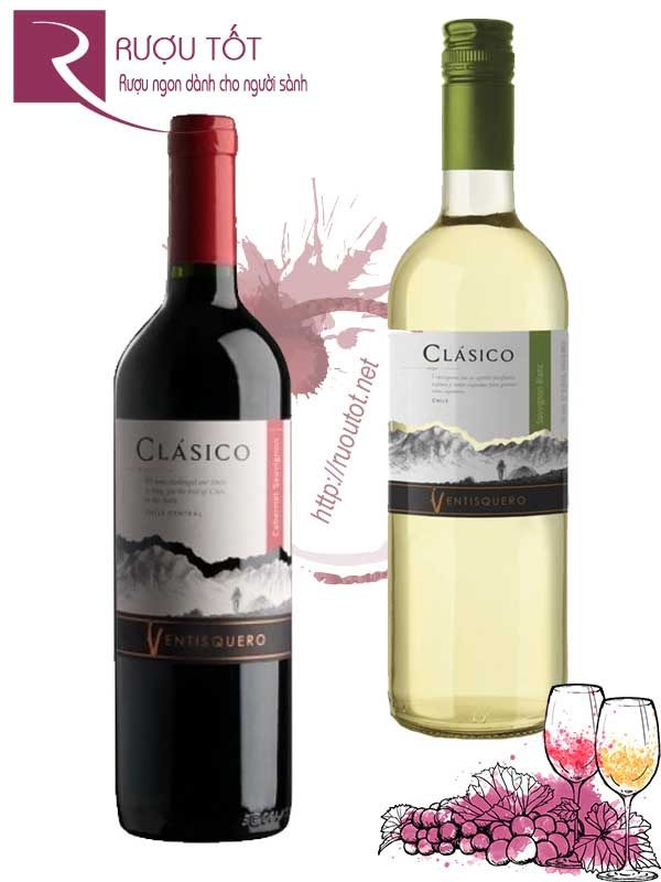 Vang Chile Ventisquero Clasico Red white