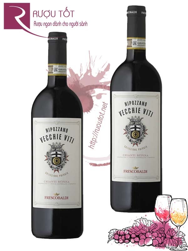 Rượu Vang Nipozzano Vecchie Viti Frescobaldi Chianti Rufina Riserva Cao cấp