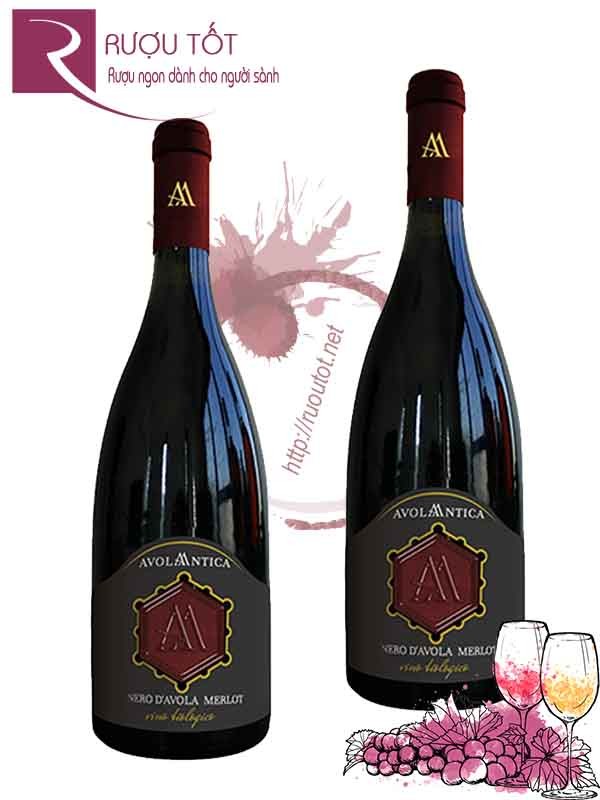 Vang Ý Avolantica Merlot Nero DAvola Cao cấp