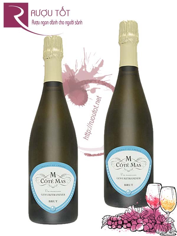 Vang Nổ Pháp Cote Mas Gewurztraminer Frisante cao cấp