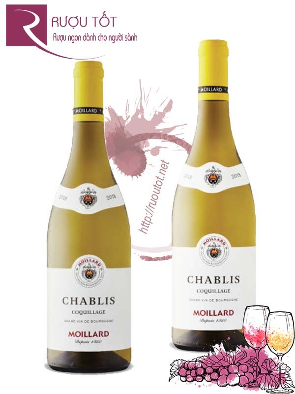 Vang Pháp Chablis Moillard Coquillage Thượng hạng