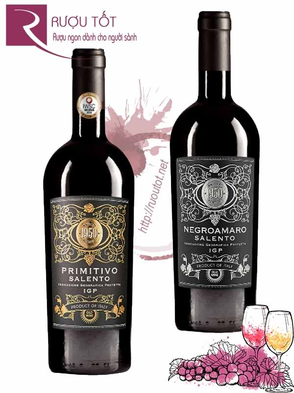 Vang Ý 1950 Antico Portico Primitivo Negroamaro del Salento