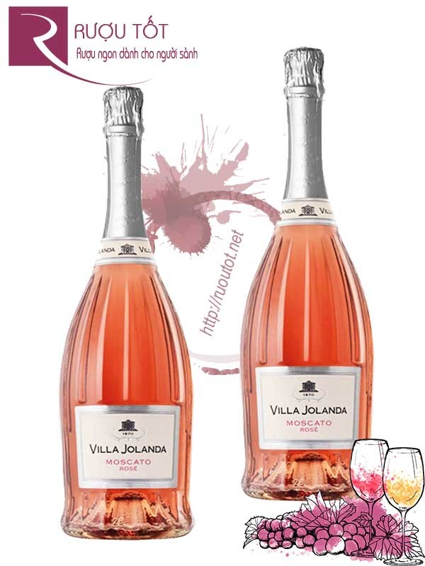 Vang Ý hồng Villa Jolanda Moscato Rose Thượng hạng