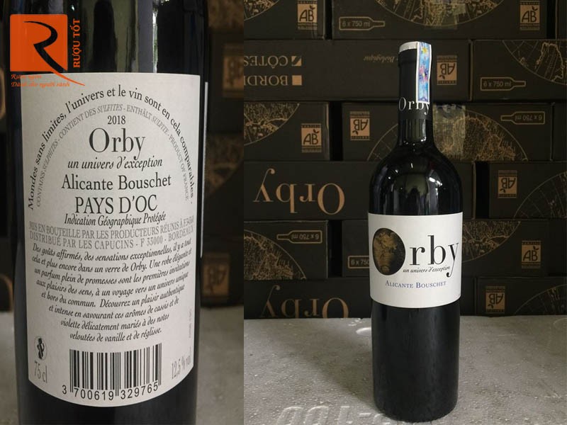 Vang đỏ Orby Alicante Bouschet