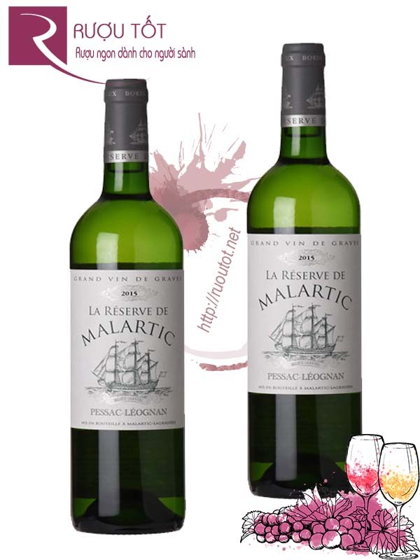 Vang Pháp La Reserve de Malartic Blanc Pessac Leognan Hảo hạng