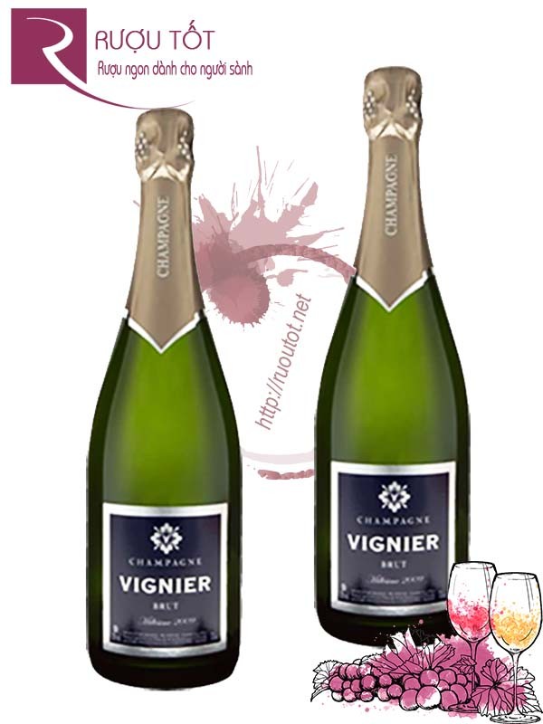 Rượu Champagne Vignier Brut Millesime Cao cấp